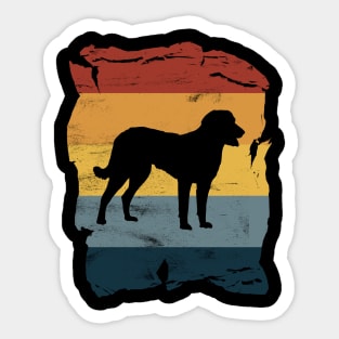 Chesapeake Bay Retriever Distressed Vintage Retro Silhouette Sticker